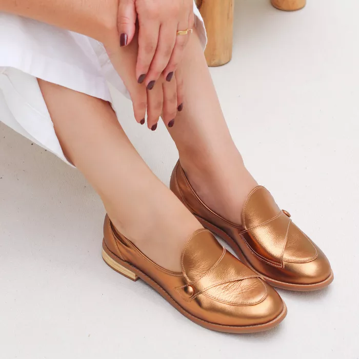Sapato - SOFISTICAR - Bronze - 664.14 - Bubblê