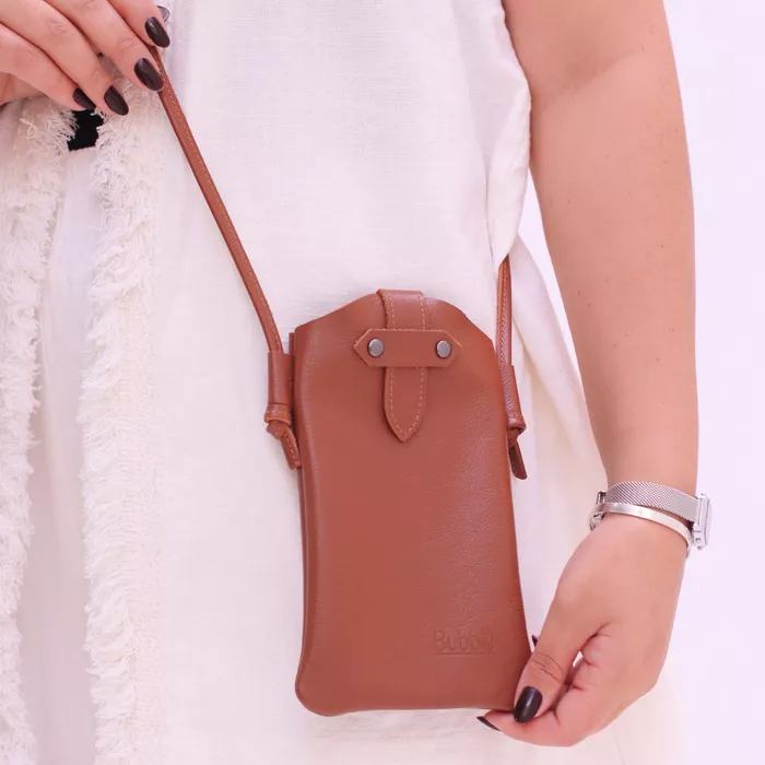 Bolsa PORTA CELULAR - Chocolate - Bubblê