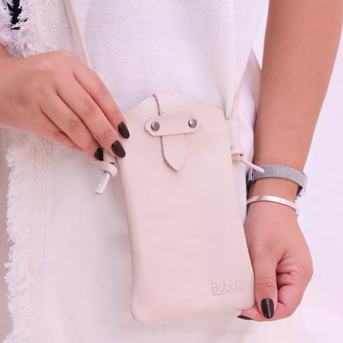 Bolsa PORTA CELULAR - Off White - Bubblê