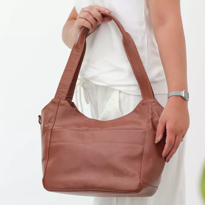 Bolsa de Couro - SONHAR - Chocolate - Bubblê