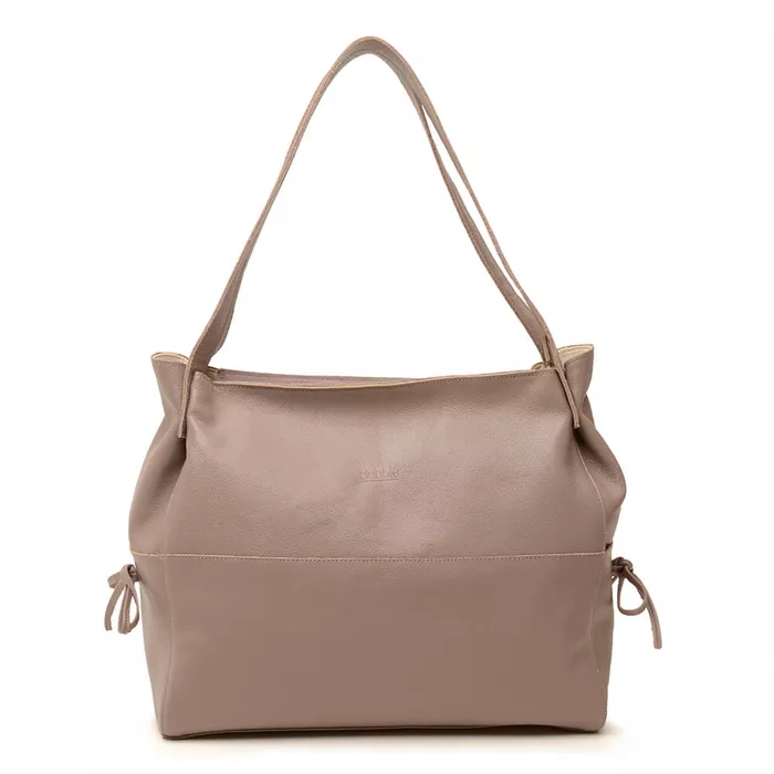 Bolsa de Couro - CONFIAR - Amêndoa - Bubblê