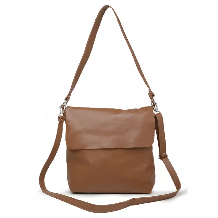 Bolsa de Couro - LOTUS - Caramelo - Bubblê