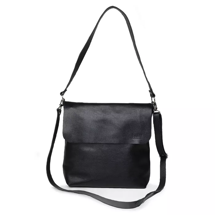 Bolsa de Couro - LOTUS - Preto - Bubblê