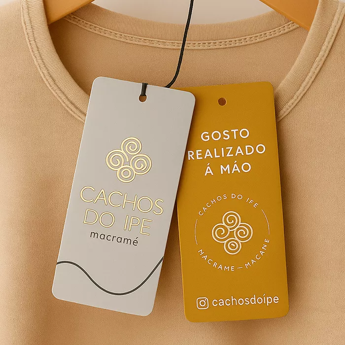 TAGS PARA ROUPAS HOT STAMPING I Frente | Verso