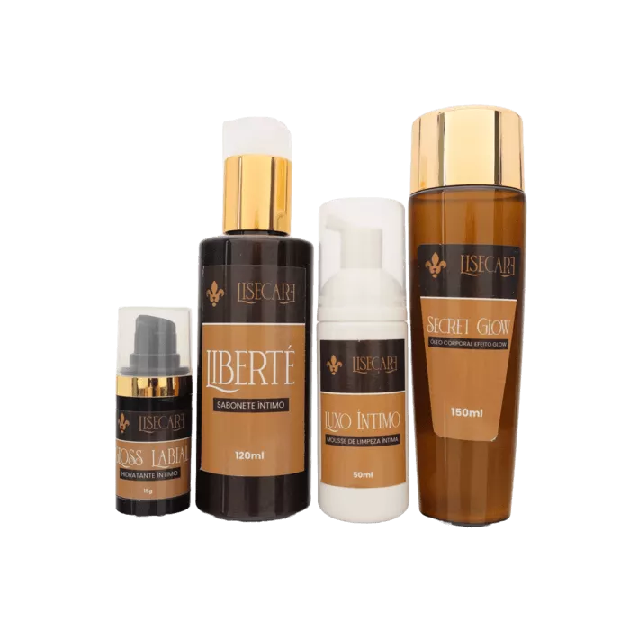 KIT 3- LIBERTÉ+SECRET GLOW+LUXO ÍNTIMO+GLOSS LABIA... - LISERIE