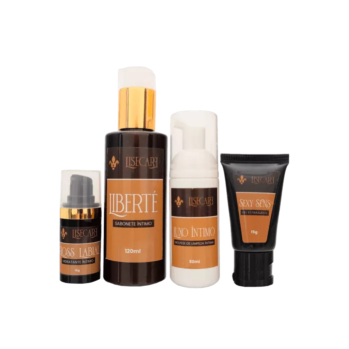 KIT 5- LIBERTÉ+LUXO ÍNTIMO+GLOSS LABIAL+SEXY SENS ... - LISERIE
