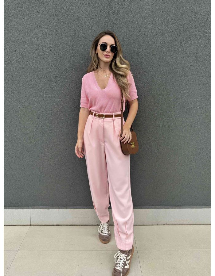  Calça Isla - Rose - Du Jour Boutique