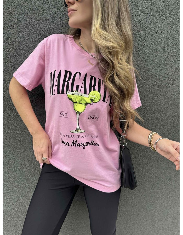 T-shirt Margaritas - Rosa - Du Jour Boutique