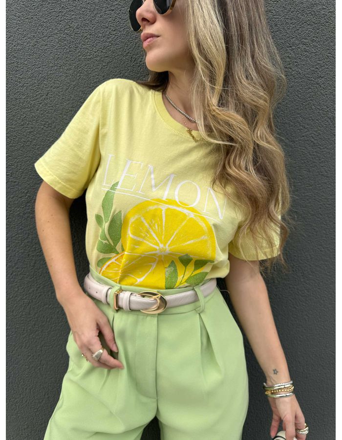 T-shirt Lemon - Amarela - Du Jour Boutique