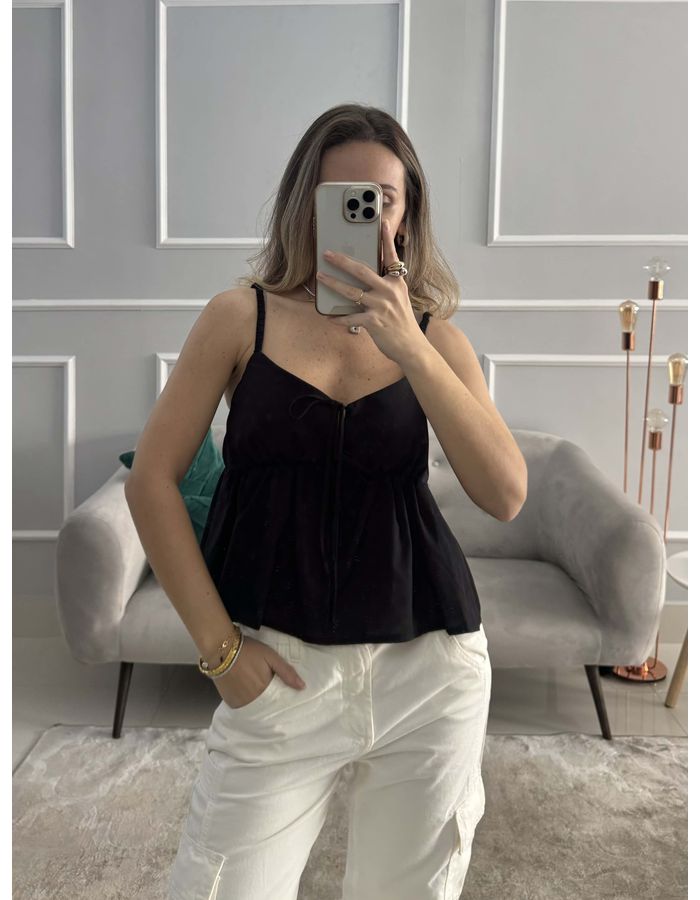 Blusa Kira - Preta - Du Jour Boutique