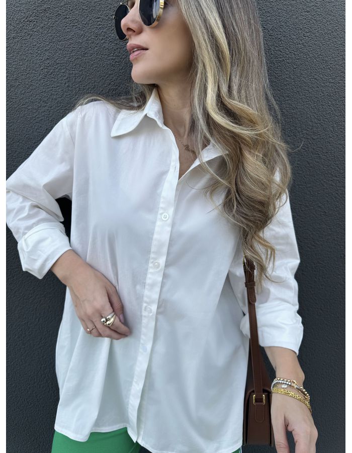 Camisa Dominique - Off White - Du Jour Boutique