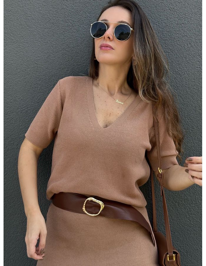 Blusa Caroline - Nude - Du Jour Boutique