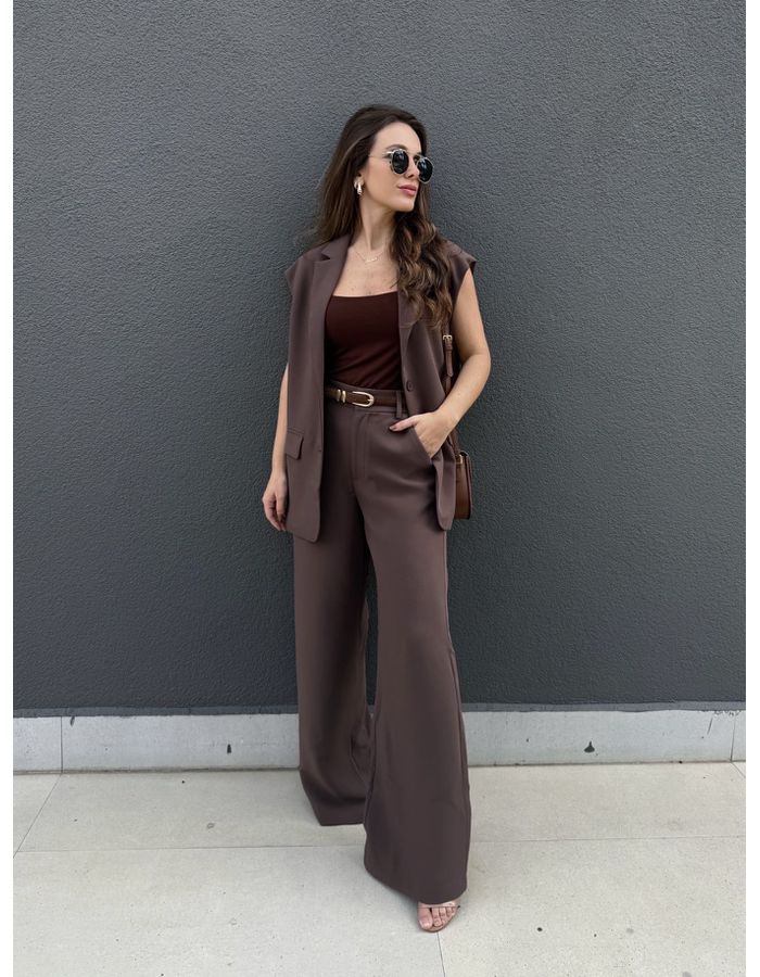 Calça Mavie - Marrom - Du Jour Boutique