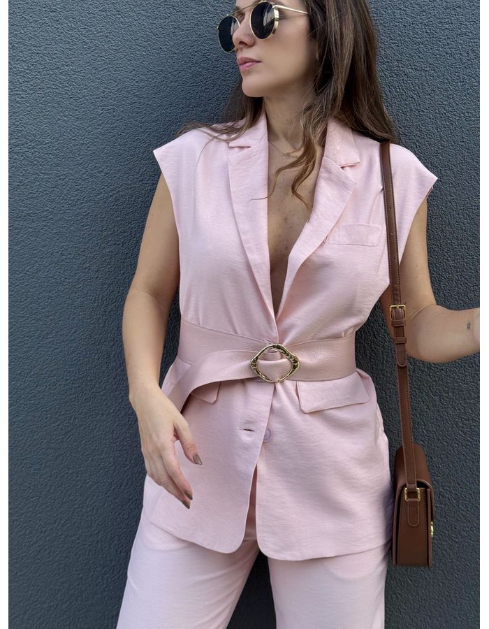 Colete Maya - Rosa Bloom - Du Jour Boutique