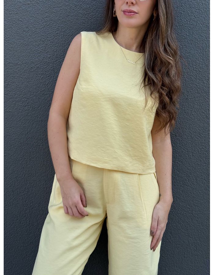 Blusa Bianca - Amarelo Manteiga - Du Jour Boutique