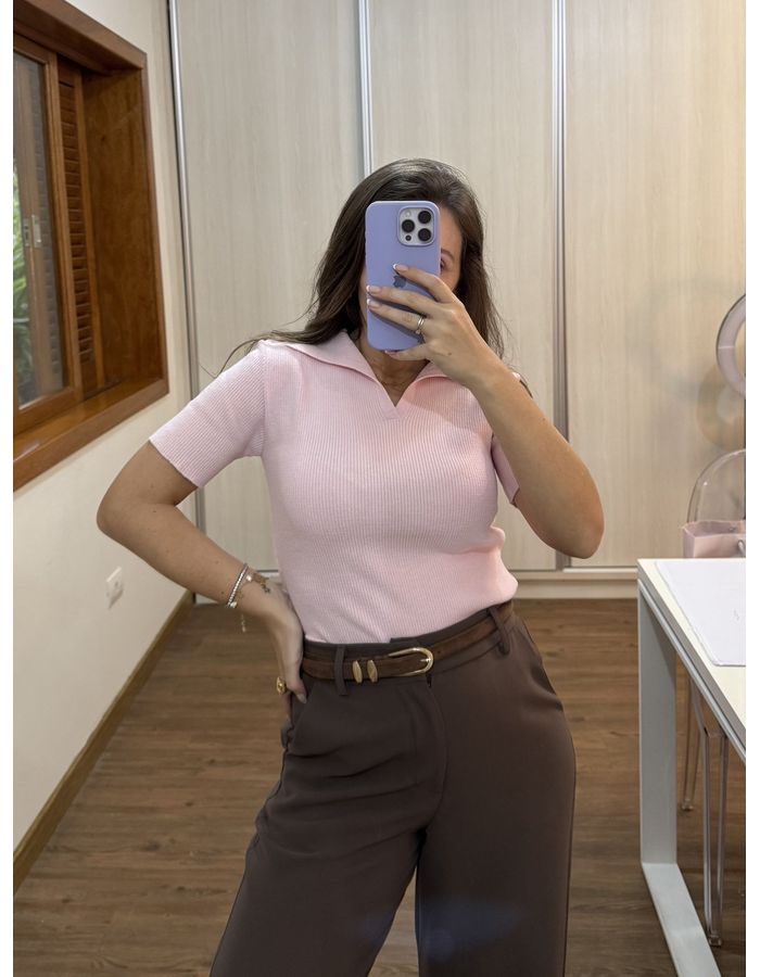 Blusa Leda - Rosa Bebê - Du Jour Boutique