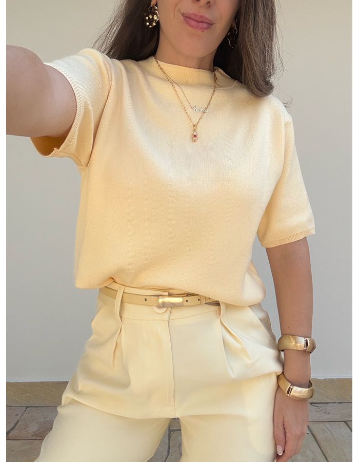 Blusa Ligia - Amarelo Manteiga - Du Jour Boutique