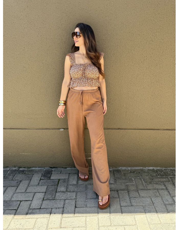  Calça Yesa - Marrom - Du Jour Boutique