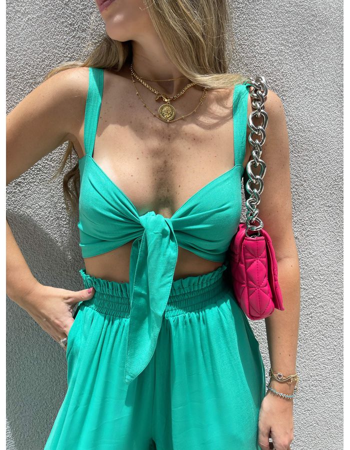 Cropped Copacabana - Turquesa - Du Jour Boutique