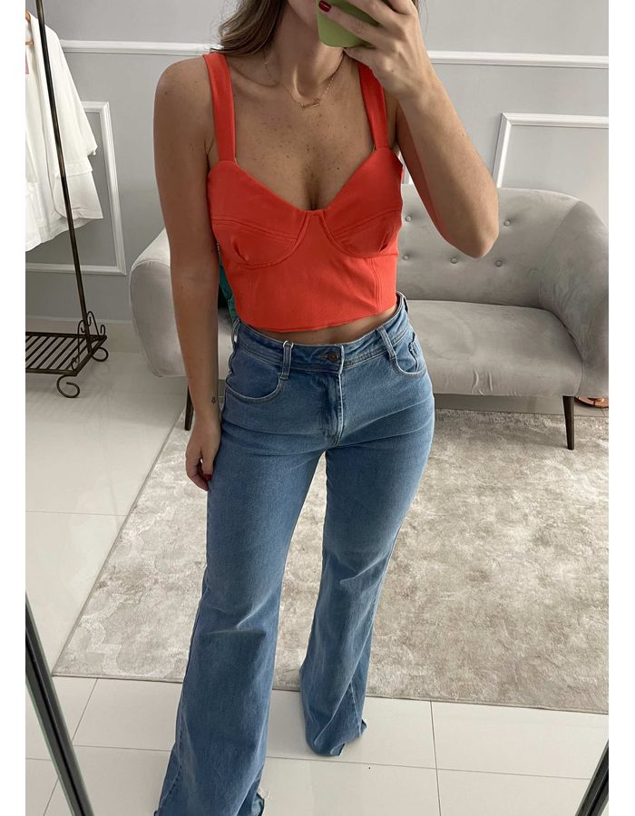 Cropped Aurora - Vermelho - Du Jour Boutique