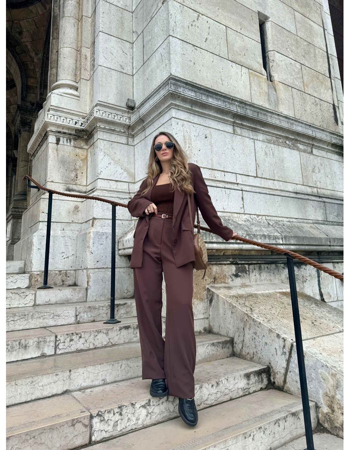 Calça Rachel - Marrom - Du Jour Boutique