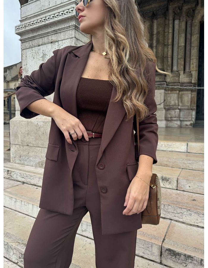 Blazer Rachel - Marrom - Du Jour Boutique