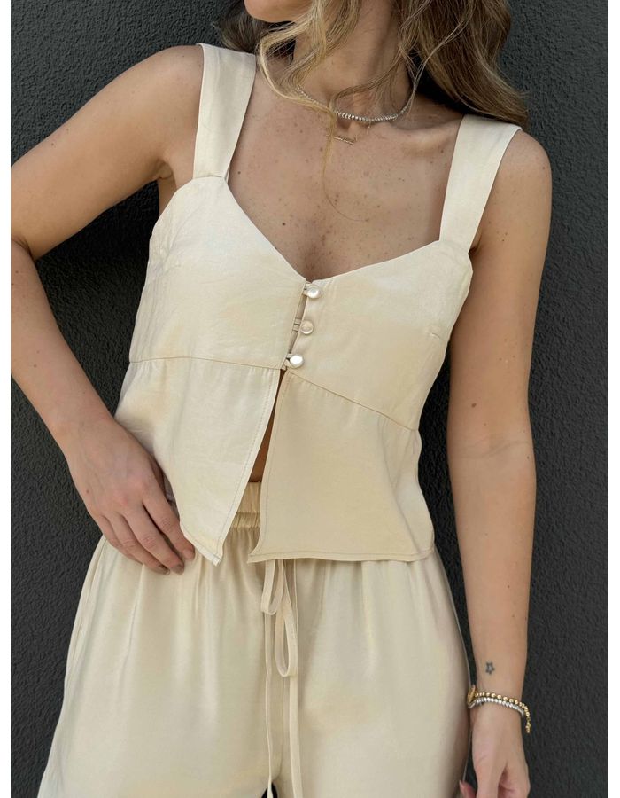 Cropped Mia - Natural - Du Jour Boutique