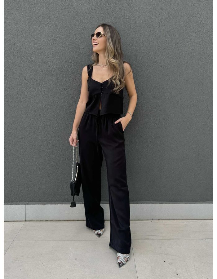 Calça Mia - Preta - Du Jour Boutique