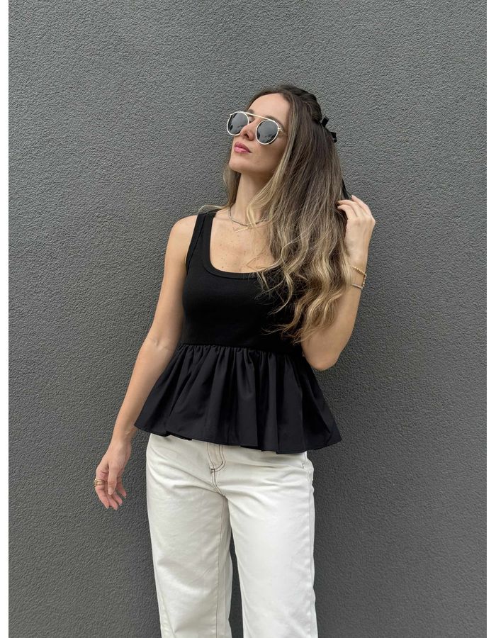 Blusa Mirela - Preto - Du Jour Boutique
