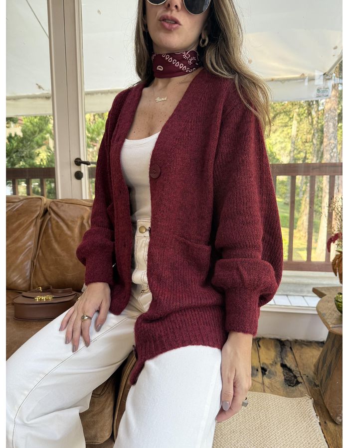 Cardigan Sofi - Vinho - Du Jour Boutique