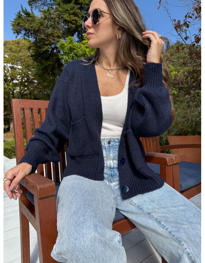Cardigan Sofi - Marinho - Du Jour Boutique