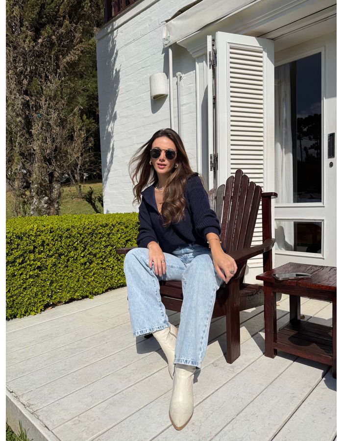 Tricot Kendal - Marinho - Du Jour Boutique