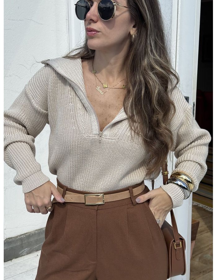 Tricot Kendal - Areia - Du Jour Boutique