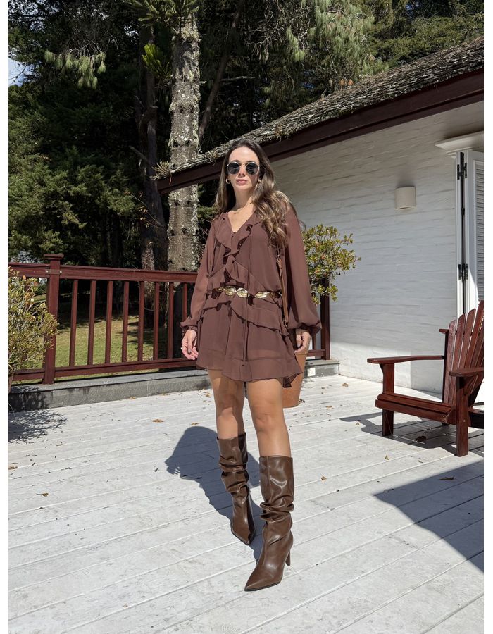 Vestido Sierra - Marrom - Du Jour Boutique