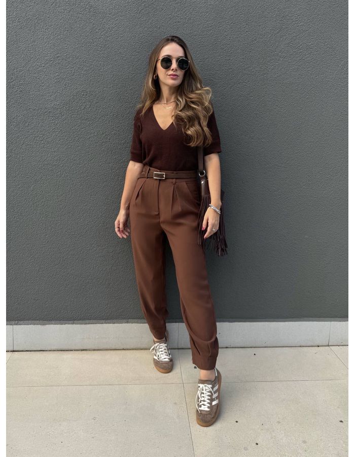  Calça Isla - Marrom - Du Jour Boutique