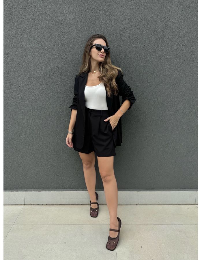 Shorts Megan - Preto - Du Jour Boutique