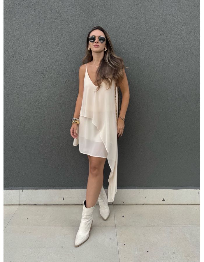 Vestido Serena - Areia - Du Jour Boutique