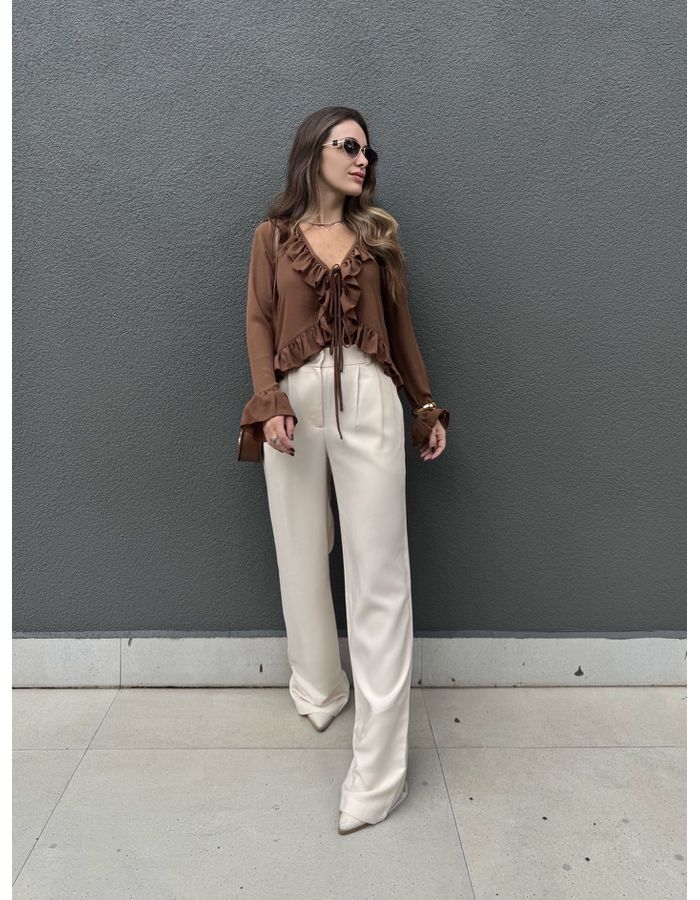 Calça Zuma - Areia - Du Jour Boutique