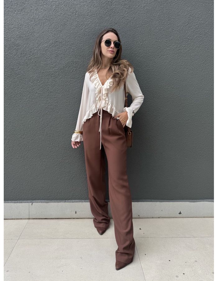 Calça Zuma - Marrom - Du Jour Boutique
