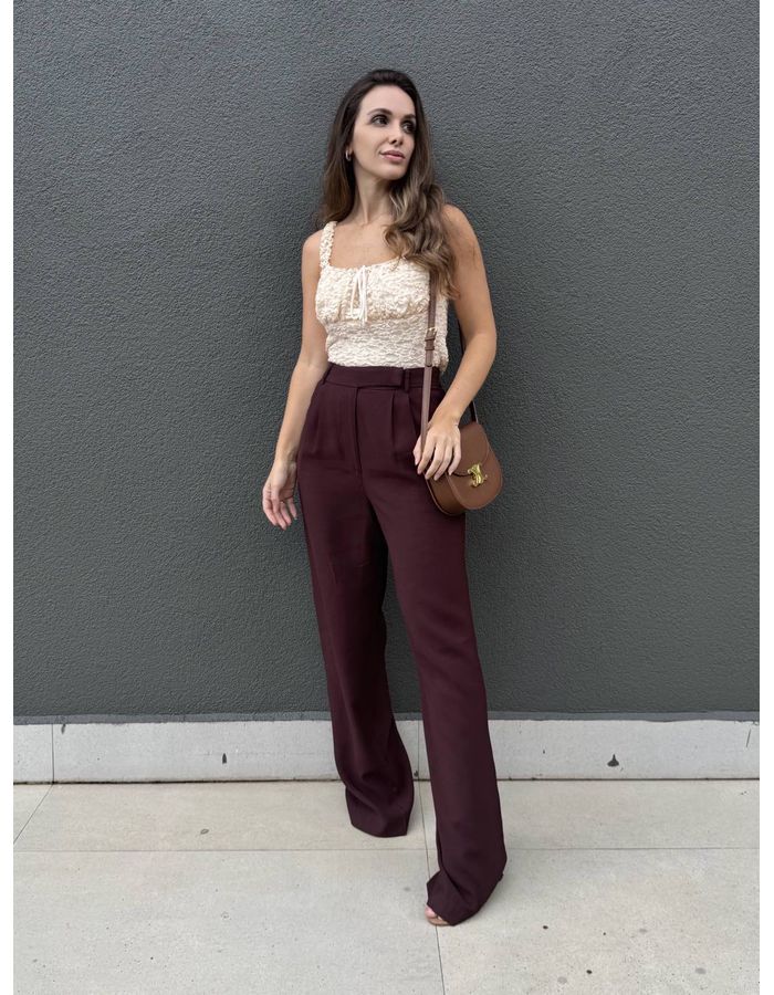 Calça Manhattan - Marrom - Du Jour Boutique