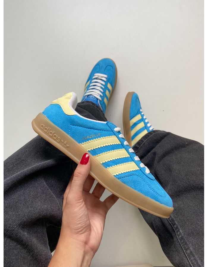 TÊNIS GAZELLE AZUL/AMARELO - 00040 - DELIVI MARIA CALÇADOS