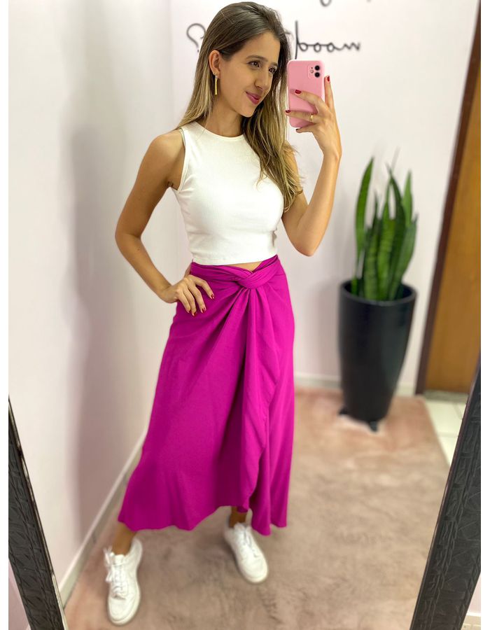 SAIA MIDI ENVELOPE FUCSIA - MOOD STORE