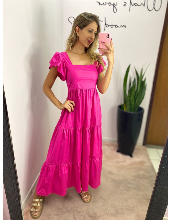 VESTIDO TRICOLINE BABADOS... - MOOD STORE