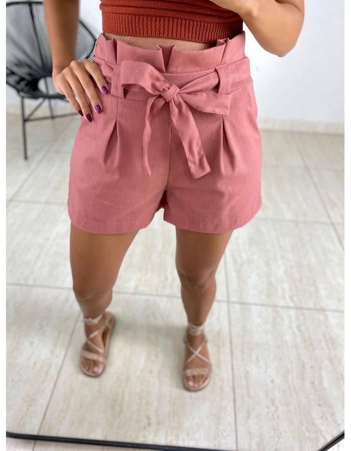 SHORT CINTO AMARRAÇÃO ROS... - MOOD STORE