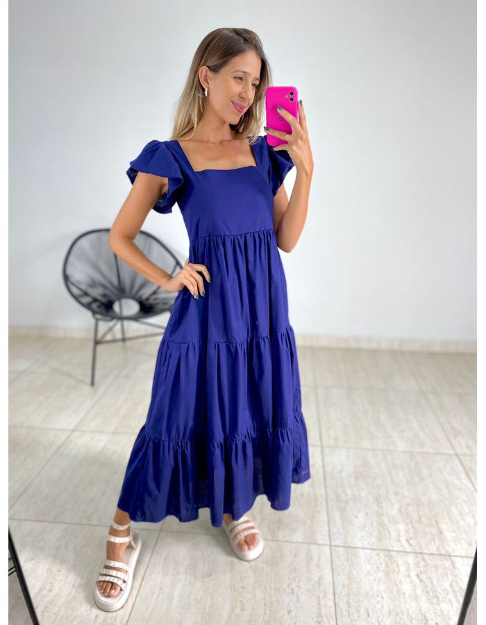 VESTIDO TRICOLINE BABADOS... - MOOD STORE