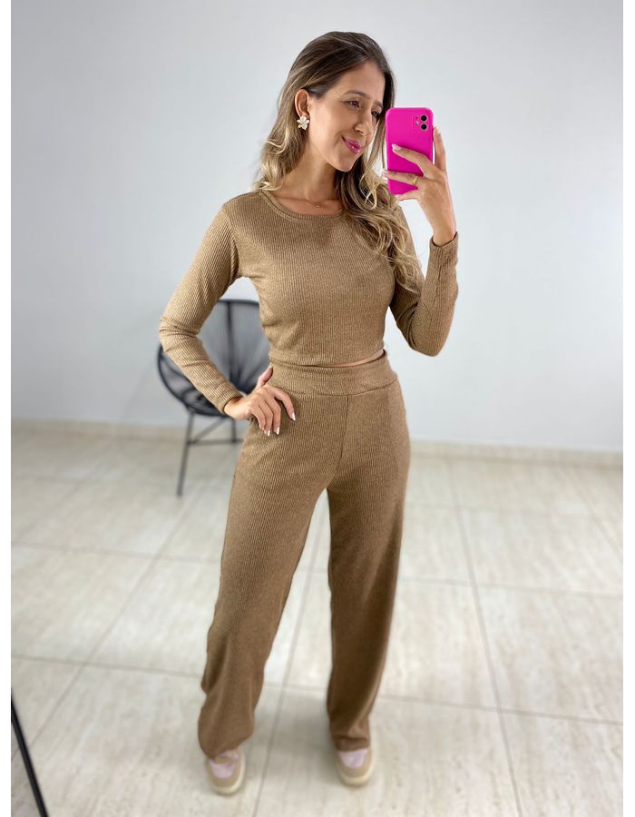 CONJUNTO REBECA MARROM - MOOD STORE