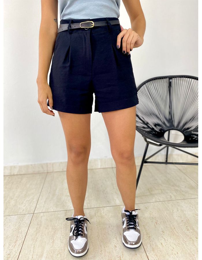 SHORT CINTO CÓS PRETO - MOOD STORE
