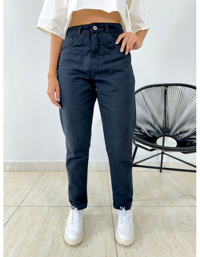 CALÇA JEANS MOM PRETO - MOOD STORE