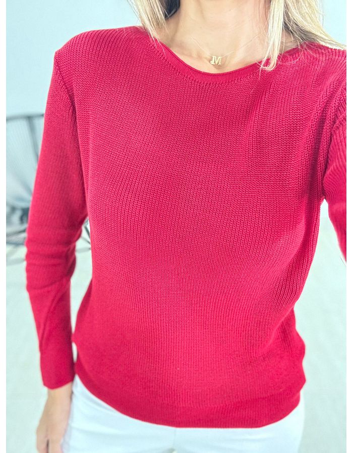 TRICOT BÁSICO MARSALA - MOOD STORE