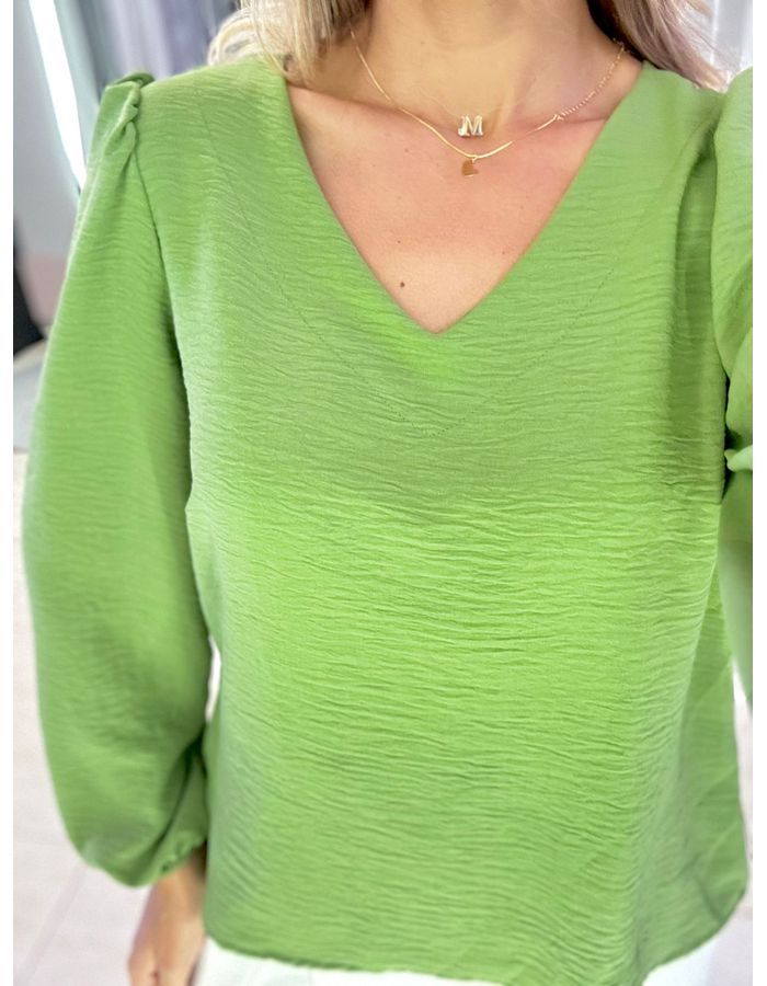 BLUSA CREPE MANGA LONGA V... - MOOD STORE